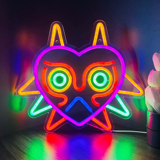 Letrero Neón - Zelda Majora's Mask